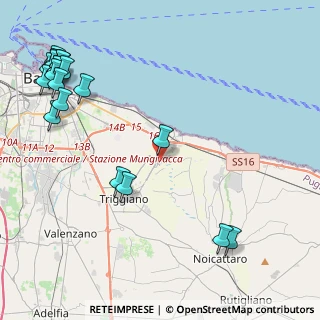 Mappa Via Giannavello localita Cutizza, 70126 Bari BA, Italia (6.51)
