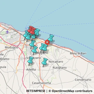 Mappa Via Giannavello localita Cutizza, 70126 Bari BA, Italia (6.64813)