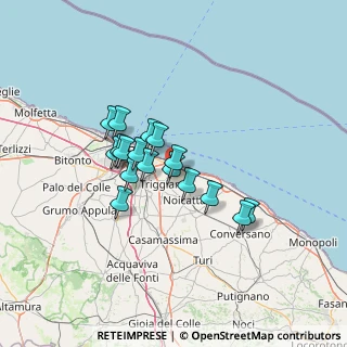 Mappa Via Giannavello localita Cutizza, 70126 Bari BA, Italia (10.83588)