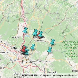 Mappa Via del Canto, 50032 Borgo San Lorenzo FI, Italia (14.421)