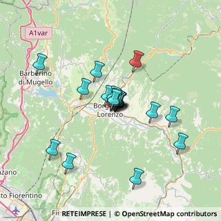 Mappa Via del Canto, 50032 Borgo San Lorenzo FI, Italia (5.17)