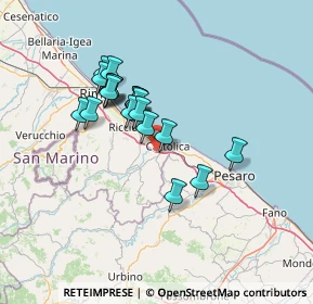 Mappa Via Pozzo Ordoncione, 47842 San Giovanni in Marignano RN, Italia (11.3775)