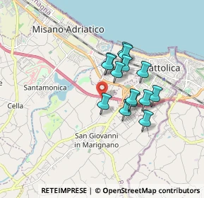 Mappa Via Pozzo Ordoncione, 47842 San Giovanni in Marignano RN, Italia (1.29286)