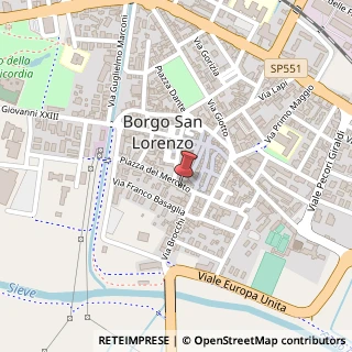 Mappa Piazza del Mercato, 9, 50032 Borgo San Lorenzo, Firenze (Toscana)