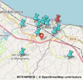 Mappa Via Leoncavallo, 47841 Cattolica RN, Italia (1.70667)