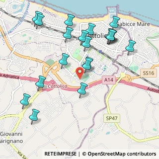 Mappa Via Leoncavallo, 47841 Cattolica RN, Italia (1.175)