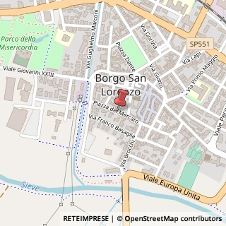 Mappa Piazzale del Mercato, 47, 50032 Borgo San Lorenzo, Firenze (Toscana)