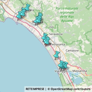 Mappa Via Corsica, 55042 Forte dei Marmi LU, Italia (9.12933)