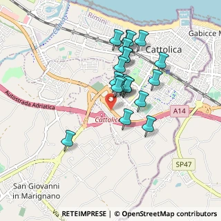 Mappa SS 16 km 221, 47841 Cattolica RN, Italia (0.7695)