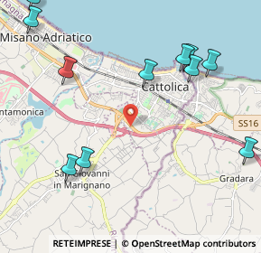 Mappa SS 16, 47841 Cattolica RN (2.76182)