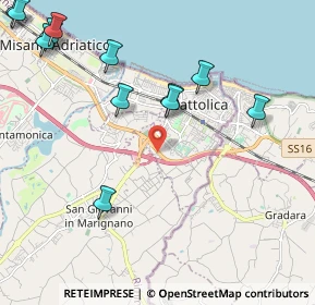 Mappa SS 16, 47841 Cattolica RN (2.7425)