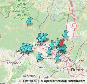 Mappa Via Carota e Molina II' Tratto, 51100 Pistoia PT, Italia (12.3165)