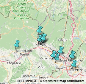 Mappa Via Carota e Molina II' Tratto, 51100 Pistoia PT, Italia (12.13786)