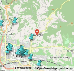 Mappa Via Carota e Molina II' Tratto, 51100 Pistoia PT, Italia (3.08625)