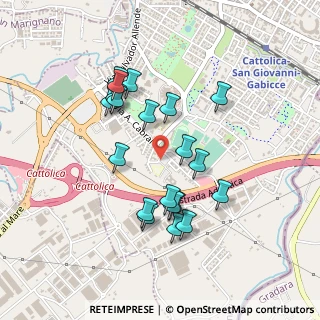 Mappa Via Alvares Cabral, 47841 Cattolica RN, Italia (0.428)