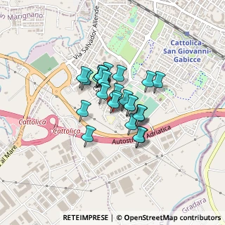 Mappa Via Ludwig Van Beethoven, 47841 Cattolica RN, Italia (0.26071)