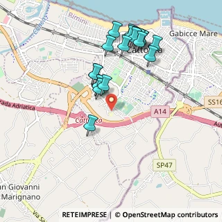 Mappa Via Ludwig Van Beethoven, 47841 Cattolica RN, Italia (0.9915)