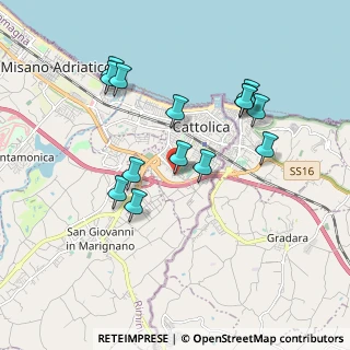 Mappa Via Alvares Cabral, 47841 Cattolica RN, Italia (1.81357)