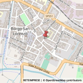 Mappa Via Enrico Fermi, 9, 50032 Borgo San Lorenzo, Firenze (Toscana)