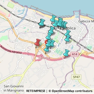 Mappa Piazza Berlinguer, 47841 Cattolica RN, Italia (0.7615)
