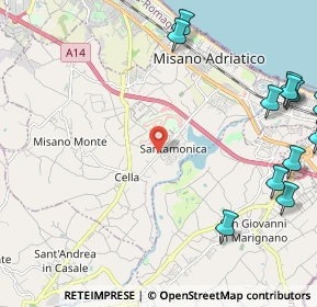 Mappa 47843 Santa Monica-Cella RN, Italia (3.746)