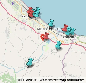 Mappa 47843 Santa Monica-Cella RN, Italia (4.25316)