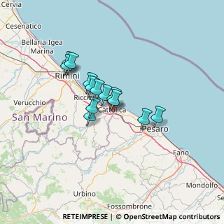 Mappa Via F. da Rimini, 47841 Cattolica RN, Italia (9.81538)
