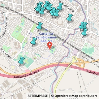 Mappa Via F. da Rimini, 47841 Cattolica RN, Italia (0.7595)