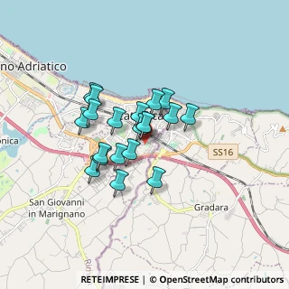 Mappa Via F. da Rimini, 47841 Cattolica RN, Italia (1.2415)