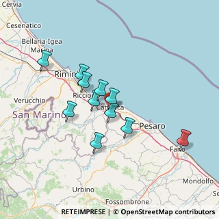 Mappa Via Curie Madame, 47841 Cattolica RN, Italia (11.87545)