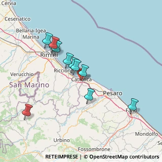 Mappa Via Curie Madame, 47841 Cattolica RN, Italia (14.21545)