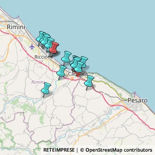 Mappa Via Curie Madame, 47841 Cattolica RN, Italia (5.44235)