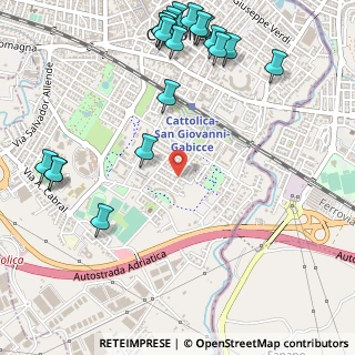 Mappa Via Curie Madame, 47841 Cattolica RN, Italia (0.744)