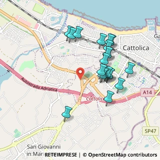 Mappa Via Ventena II, 47841 Cattolica RN, Italia (0.917)