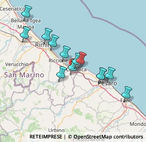 Mappa Via Ventena II, 47841 Cattolica RN, Italia (13.25615)