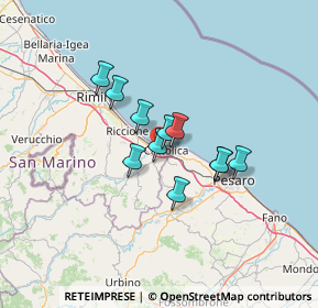 Mappa Via Ventena II, 47841 Cattolica RN, Italia (9.33636)