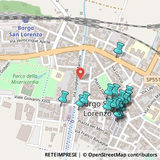 Mappa Via Guglielmo Marconi, 50032 Borgo San Lorenzo FI, Italia (0.3105)