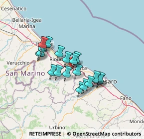 Mappa Via Tribbio di Sotto, 47842 San Giovanni in Marignano RN, Italia (10.3385)