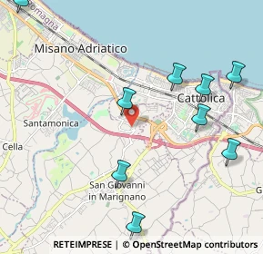 Mappa Via Tribbio di Sotto, 47842 San Giovanni in Marignano RN, Italia (2.86909)