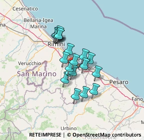 Mappa Via S. Biagio, 47843 Misano Adriatico RN, Italia (9.3635)