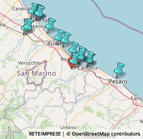 Mappa Via S. Biagio, 47843 Misano Adriatico RN, Italia (14.94412)