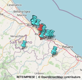 Mappa Via S. Biagio, 47843 Misano Adriatico RN, Italia (9.16167)