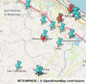 Mappa Via S. Biagio, 47843 Misano Adriatico RN, Italia (2.6975)