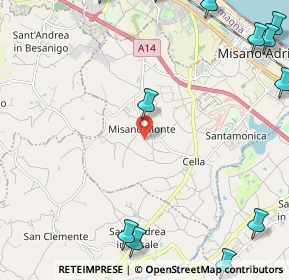 Mappa Via S. Biagio, 47843 Misano Adriatico RN, Italia (3.64692)