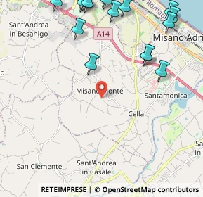 Mappa Via S. Biagio, 47843 Misano Adriatico RN, Italia (3.2165)