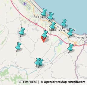 Mappa Via S. Biagio, 47843 Misano Adriatico RN, Italia (4.00364)