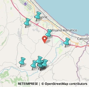 Mappa Via S. Biagio, 47843 Misano Adriatico RN, Italia (4.36917)