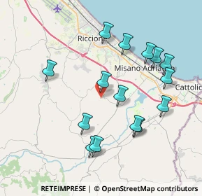 Mappa Via S. Biagio, 47843 Misano Adriatico RN, Italia (3.96133)