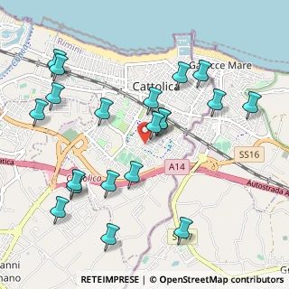 Mappa Piazza del Gemellaggio, 47841 Cattolica RN, Italia (1.147)