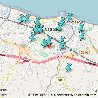 Mappa Piazza del Gemellaggio, 47841 Cattolica RN, Italia (0.99222)